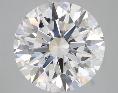 5.07 carat round lab grown diamond F color VVS1 clarity