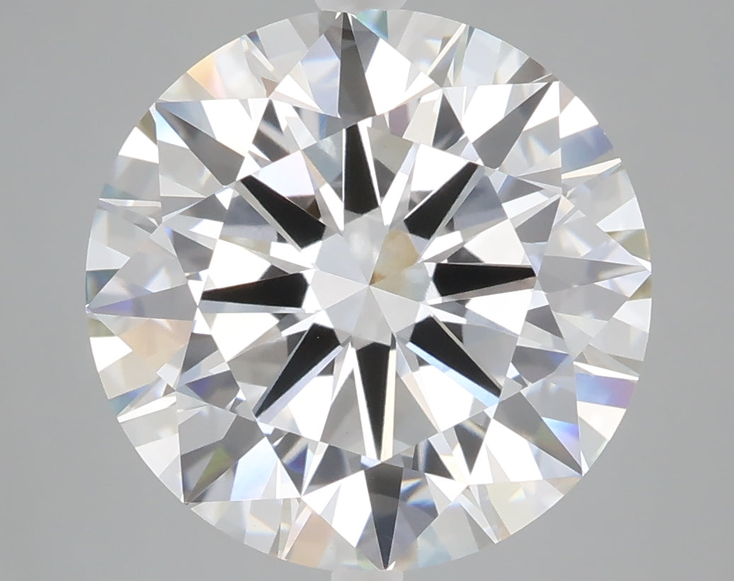 6.53 carat round lab grown diamond F color VVS2 clarity