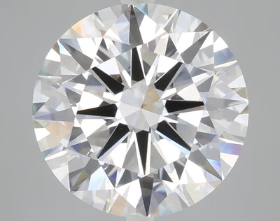 6.53 carat round lab grown diamond F color VVS2 clarity