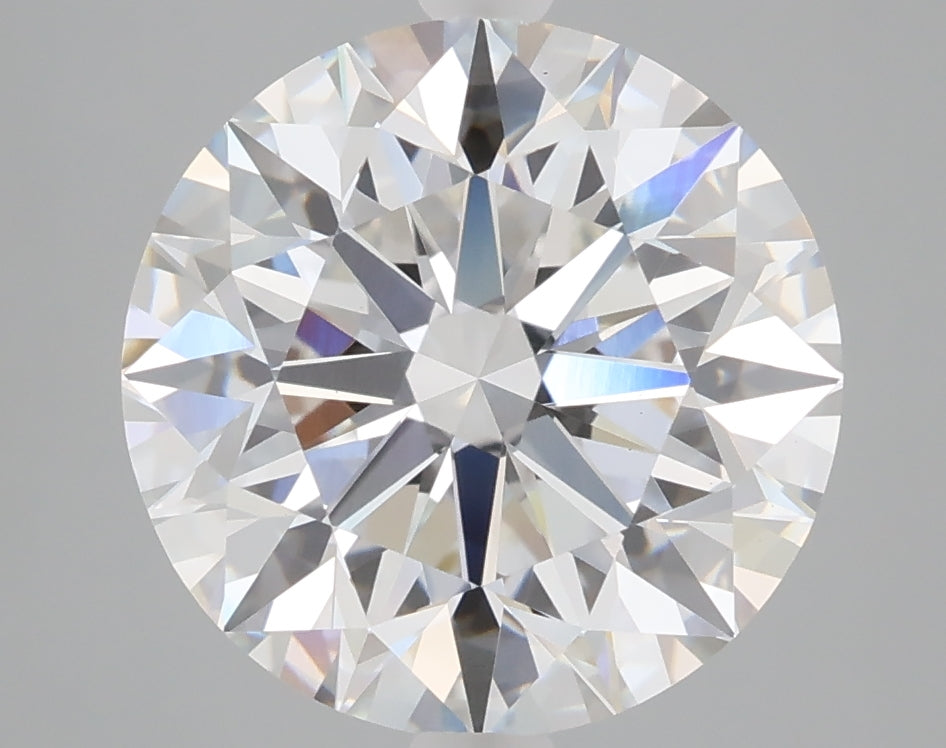 5.04 carat round lab grown diamond E color VS1 clarity