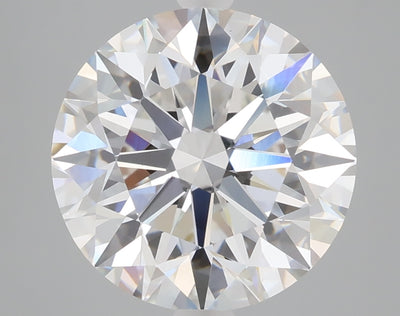 5.04 carat round lab grown diamond E color VS1 clarity