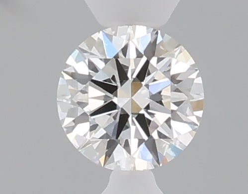 0.33 carat round lab grown diamond F color VVS2 clarity