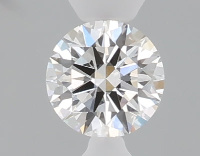 0.33 carat round lab grown diamond F color VVS2 clarity