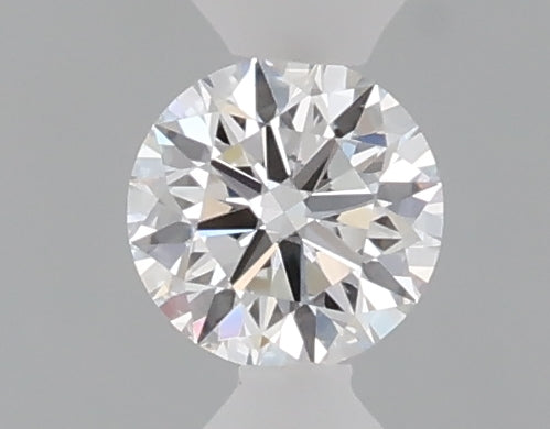 0.31 carat round lab grown diamond D color VVS1 clarity