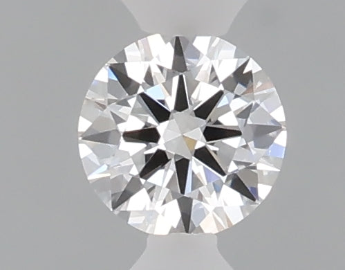 0.33 carat round lab grown diamond D color VVS2 clarity