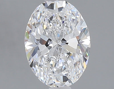 1.25 carat oval lab grown diamond D color VS1 clarity