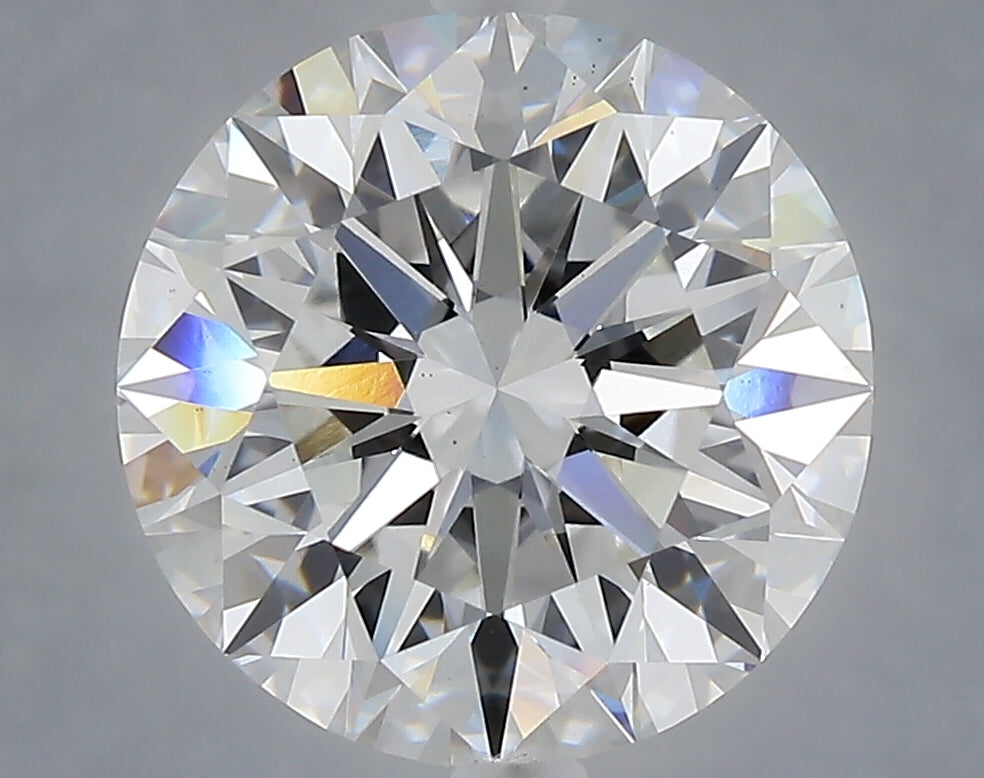 5.10 carat round lab grown diamond E color VS1 clarity