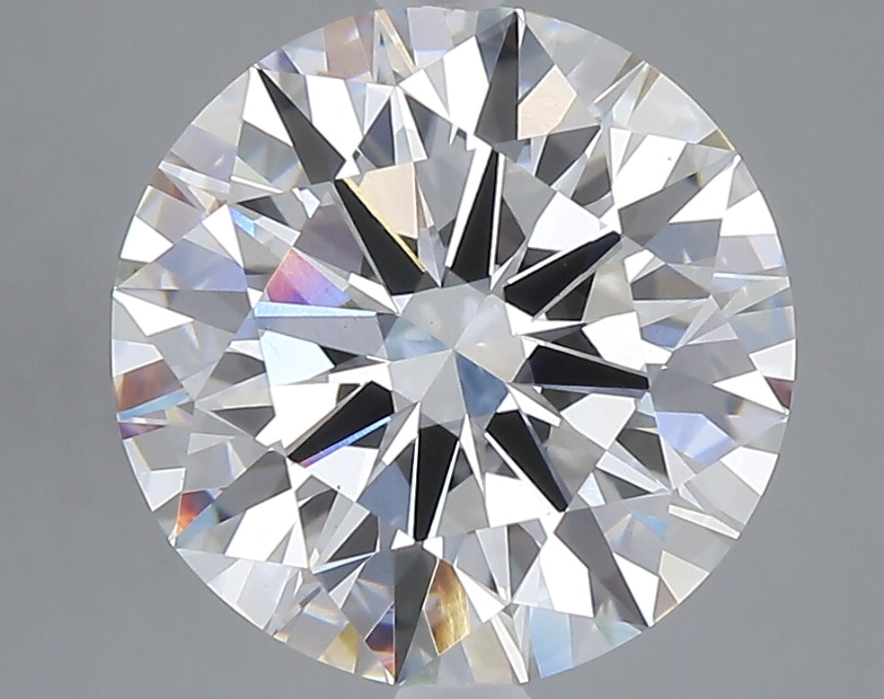 5.01 carat round lab grown diamond E color VS1 clarity