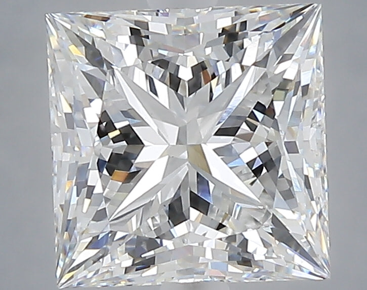 3.03 carat princess lab grown diamond E color VS1 clarity