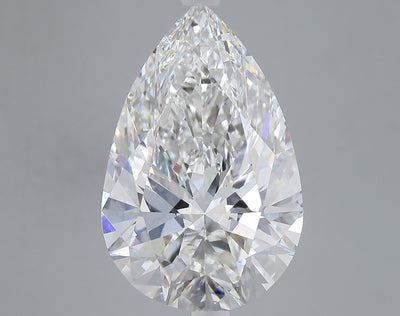 9.09 carat pear lab grown diamond F color VVS2 clarity