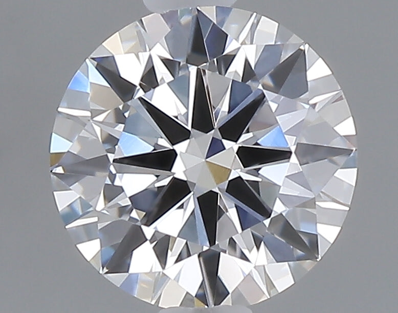 0.91 carat round lab grown diamond D color VVS2 clarity
