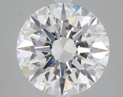 4.57 carat round lab grown diamond E color VVS2 clarity