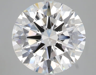 5.08 carat round lab grown diamond F color VVS2 clarity