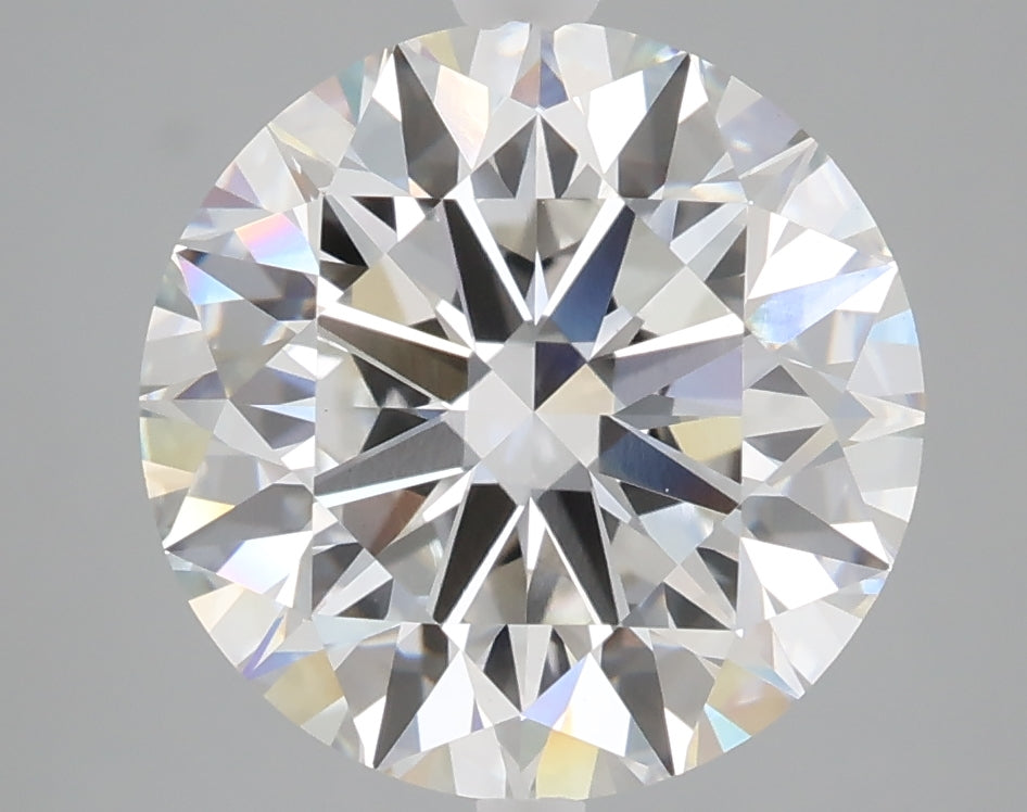5.00 carat round lab grown diamond F color VVS2 clarity