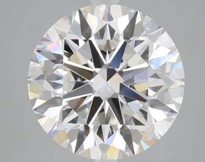 5.00 carat round lab grown diamond F color VVS2 clarity