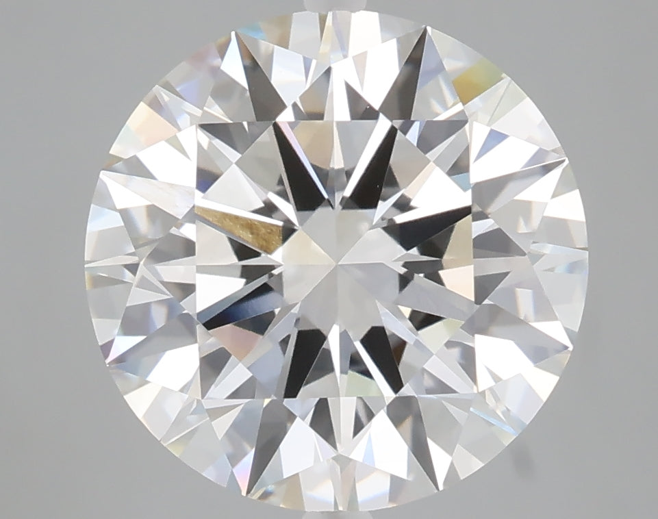 5.05 carat round lab grown diamond E color VVS2 clarity