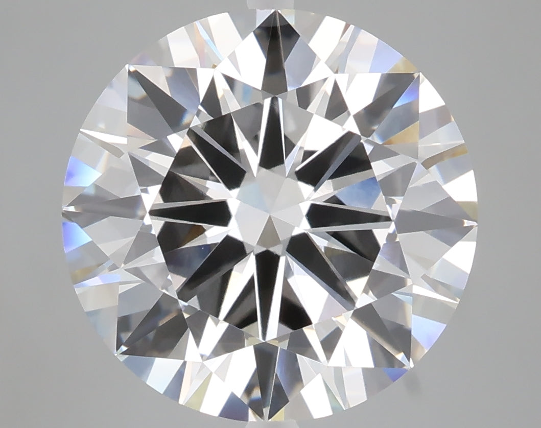 6.59 carat round lab grown diamond E color VVS2 clarity
