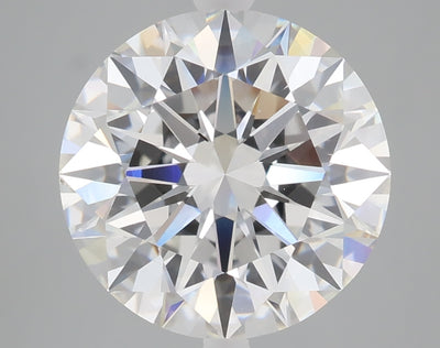 5.04 carat round lab grown diamond E color VVS2 clarity