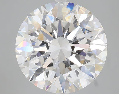 5.24 carat round lab grown diamond E color VVS2 clarity