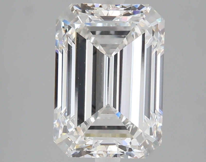 3.00 carat emerald lab grown diamond E color VVS2 clarity