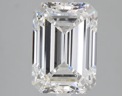 3.00 carat emerald lab grown diamond E color VVS2 clarity