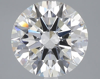 5.20 carat round lab grown diamond E color VVS2 clarity