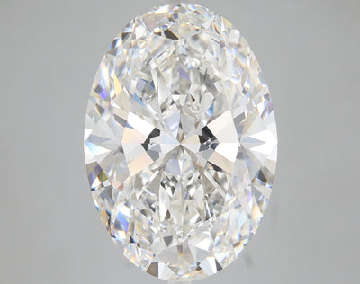 8.24 carat oval lab grown diamond F color VVS2 clarity