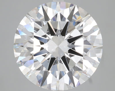 5.03 carat round lab grown diamond E color VVS2 clarity