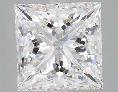 3.03 carat princess lab grown diamond E color VVS2 clarity