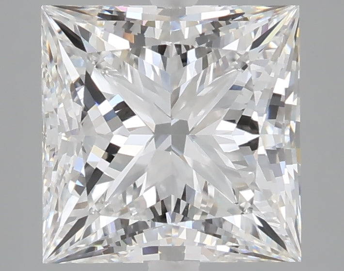 3.09 carat princess lab grown diamond E color VVS2 clarity