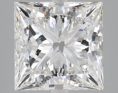 3.09 carat princess lab grown diamond E color VVS2 clarity