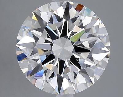 5.04 carat round lab grown diamond E color VS1 clarity