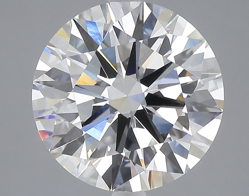 5.06 carat round lab grown diamond F color VVS2 clarity
