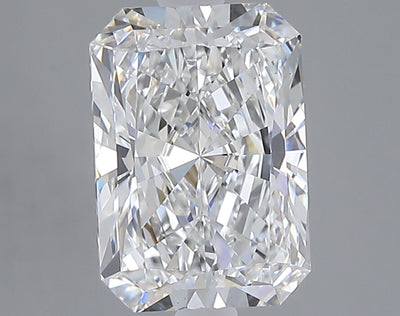 2.57 carat radiant lab grown diamond D color VS1 clarity
