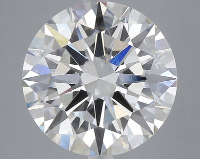 7.03 carat round lab grown diamond F color VVS2 clarity