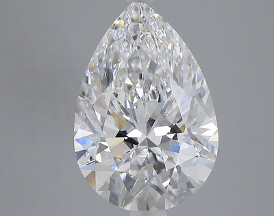 5.26 carat pear lab grown diamond E color VVS2 clarity