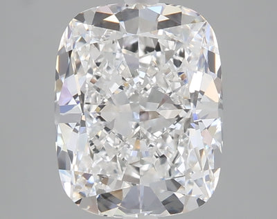 2.51 carat cushion lab grown diamond D color VVS2 clarity