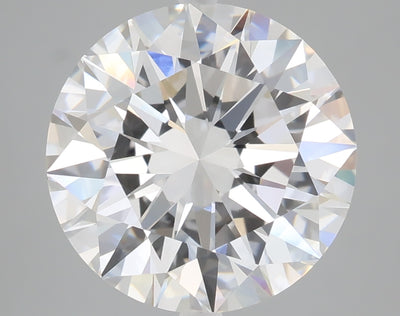5.22 carat round lab grown diamond F color VVS2 clarity