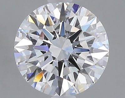 1.59 carat round lab grown diamond D color VVS2 clarity