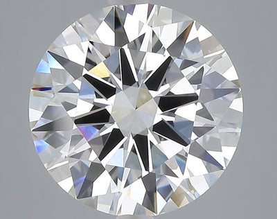 5.02 carat round lab grown diamond E color VS1 clarity