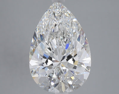 5.06 carat pear lab grown diamond E color VS1 clarity