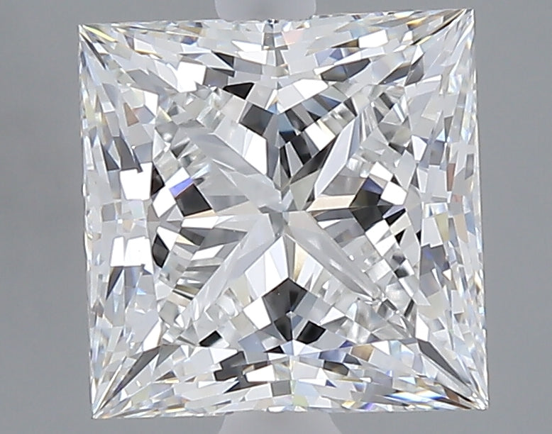 3.26 carat princess lab grown diamond E color VVS2 clarity