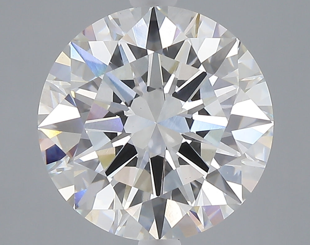 5.01 carat round lab grown diamond F color VVS2 clarity