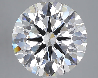5.04 carat round lab grown diamond F color VVS2 clarity