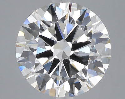 5.00 carat round lab grown diamond F color VVS2 clarity