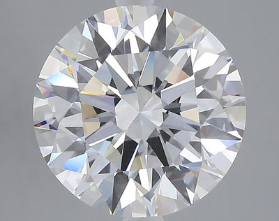 5.04 carat round lab grown diamond F color VVS2 clarity