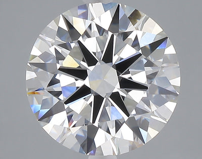 5.03 carat round lab grown diamond E color VVS2 clarity