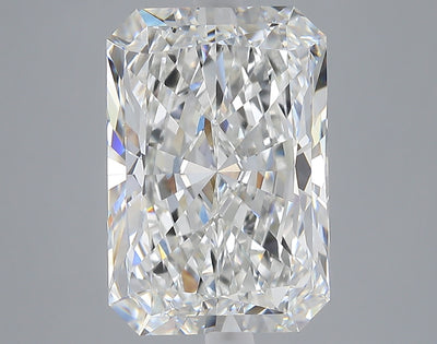 7.02 carat radiant lab grown diamond F color VVS2 clarity