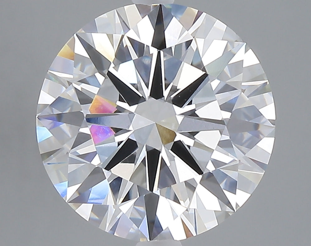 5.03 carat round lab grown diamond E color VVS2 clarity