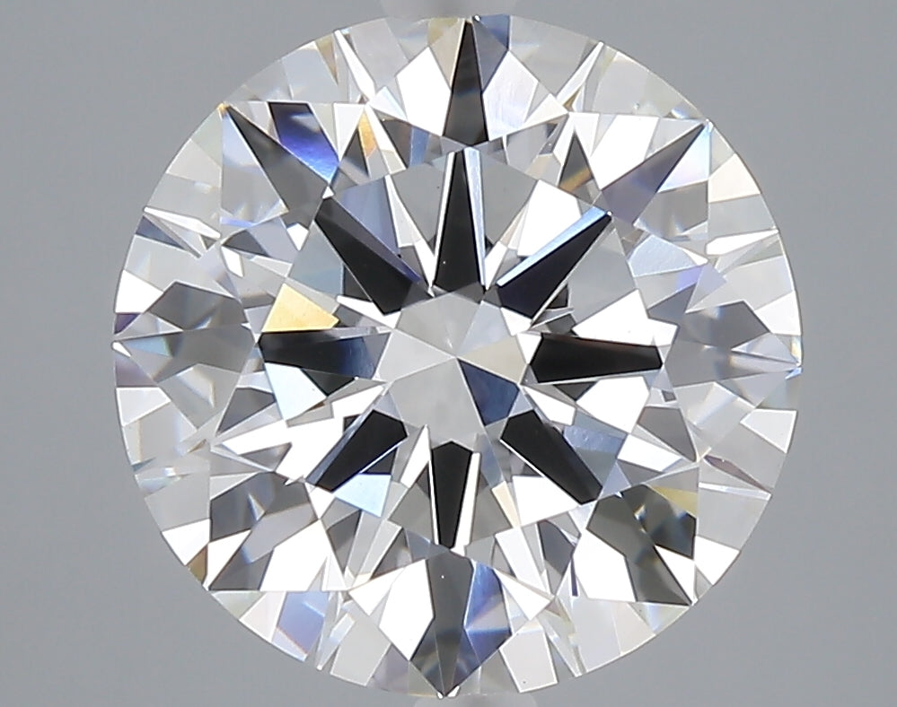5.03 carat round lab grown diamond E color VVS2 clarity